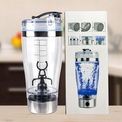 PeakFuel Electric Protein Shaker Cup – USB Rechargeable Mixing Bottle