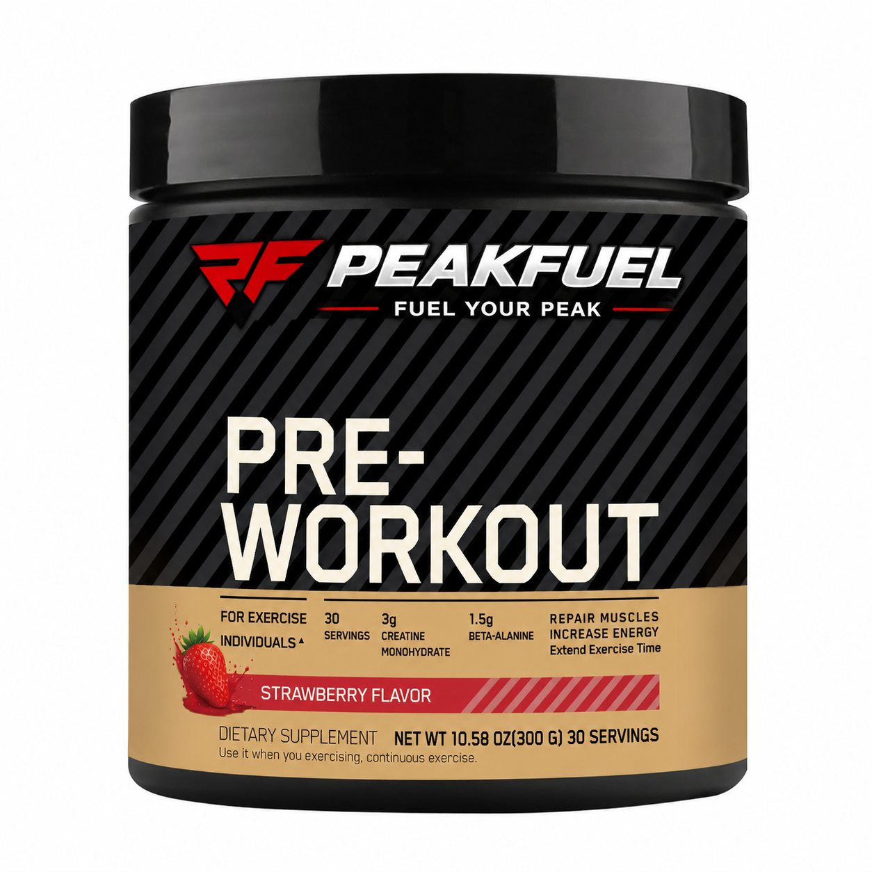 PeakFuel Pre-Workout + Creatine Gummies – Energy, Focus & Muscle Performance Supplements