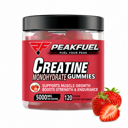 PeakFuel Pre-Workout + Creatine Gummies – Energy, Focus & Muscle Performance Supplements