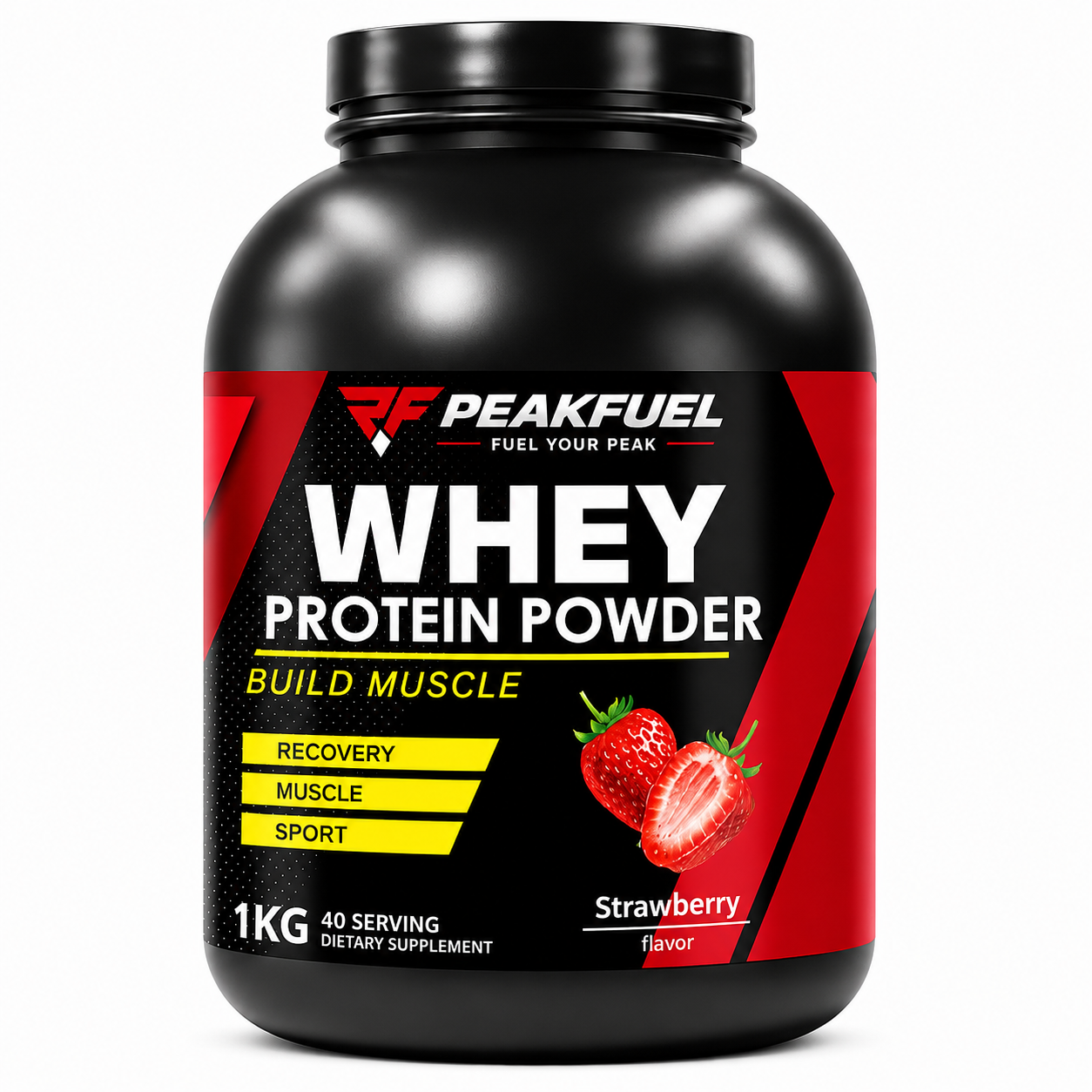PeakFuel 100% Whey Protein Powder – Fitness & Muscle Support Supplement
