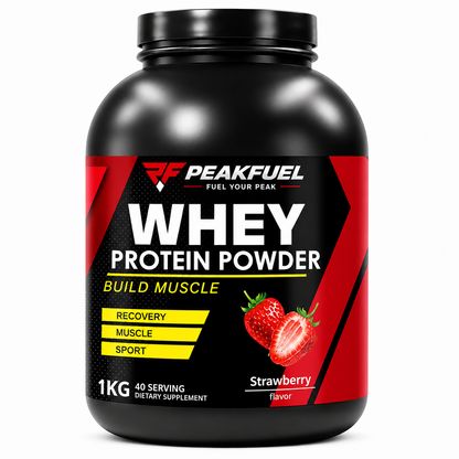 PeakFuel 100% Whey Protein Powder – Fitness & Muscle Support Supplement