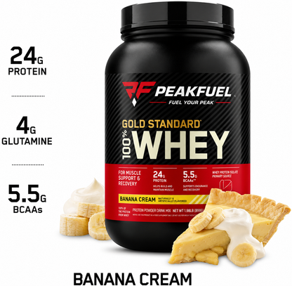 PeakFuel Gold Series 100% Whey Protein – Rich Banana Flavour