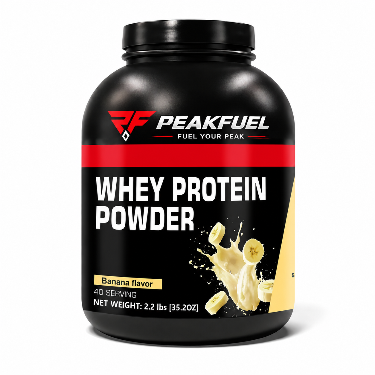 PeakFuel 100% Whey Protein Powder – Fitness & Muscle Support Supplement